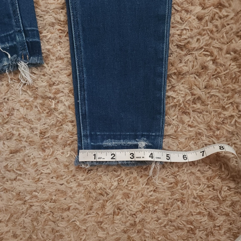 Flying Monkey Womens 27 Mid-Rise Skinny Ankle Blue Jeans - Picture 8 of 10